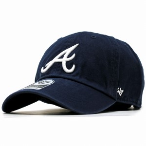 キャップ メンズ レディース ブランド 47brand クリーンナップ フォーティーセブン Braves '47 CLEAN UP NVY ベースボールキャップ ネイ