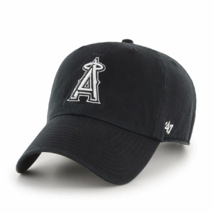 エンゼルス キャップ 47brand クリーンナップ フォーティーセブン Angels 47 CLEAN UP ベースボールキャップ MLB ブラック / ホワイト  [