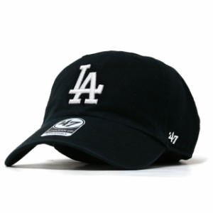 キャップ MLB 47brand クリーンナップ フォーティーセブン キャップ メンズ ドジャース 帽子 Dodgers '47 CLEAN UP Black ブラック 黒［ 