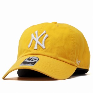 キャップ 47brand クリーンナップ フォーティーセブン Yankees '47 CLEAN UP イエローゴールド 黄色 フリーサイズ ベースボールキャップ 