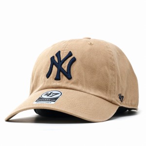 キャップ 47brand クリーンナップ フォーティーセブン Yankees '47 CLEAN UP ベースボールキャップ メンズ フリーサイズ カーキ / ネイビ