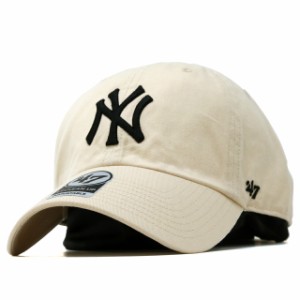 キャップ 47brand クリーンナップ フォーティーセブン Yankees '47 CLEAN UP Natural Bone [NTB] ナチュラル/ブラック 帽子 ヤンキース 