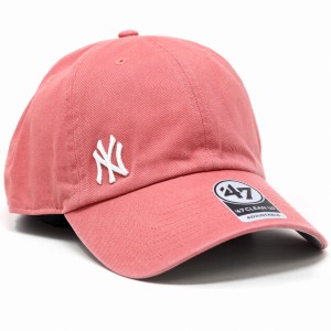 47brand クリーンナップ フォーティーセブン ブランド キャップ サイドロゴ Yankees Suspense '47 CLEAN UP Island Red コットン 帽子 ア