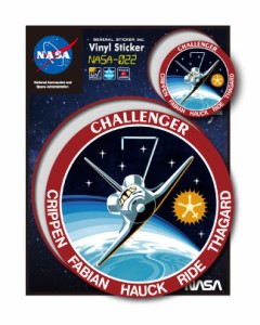 NASAステッカー CHALLENGER ロゴ エンブレム 宇宙 スペースシャトル NASA022 グッズ