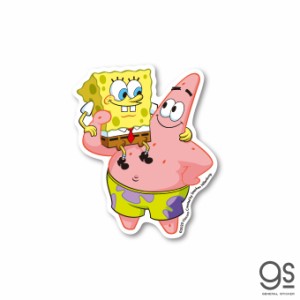 スポンジ・ボブ ボブ&パトリック キャラクターステッカー アメリカ アニメ SpongeBob ダイカットステッカー SPO006 gs 公式