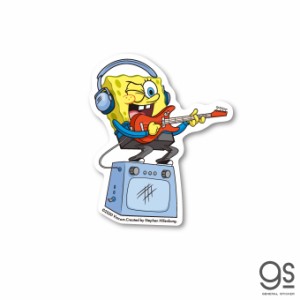 スポンジ・ボブ ミニステッカー ギター キャラクターステッカー アメリカ アニメ SpongeBob SPO018 gs 公式グッズ