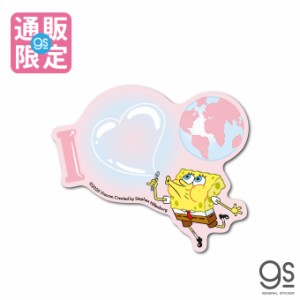 【通販限定デザイン】 スポンジ・ボブ I love earth キャラクターステッカー アメリカ アニメ SpongeBob SPO034 gs 公式グッズ