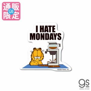 【通販限定デザイン】 ガーフィールド キャラクターステッカー I HATE MONDAYS ミニ アメリカ アニメ Garfield 猫 GF027 gs 公式