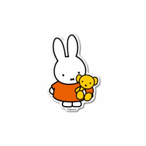 miffy ミッフィー&くまちゃん キャラクターステッカー 絵本 イラスト かわいい こども ダイカット うさぎ うさこちゃん MIF003