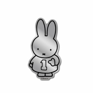 miffy ミッフィー 1 シルバー 鏡面タイプ キャラクターステッカー 絵本 イラスト かわいい こども うさぎ 人気 MIF013