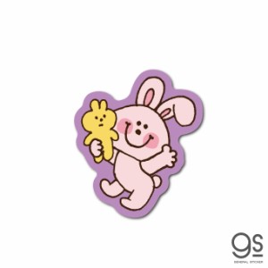 SWIMMER うさぎ ピンク ミニ キャラクターステッカー スイマー ブランド イラスト かわいい レトロ 雑貨 SWM045