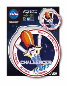 NASAステッカー CHALLENGER ロゴ エンブレム 宇宙 スペースシャトル NASA001 グッズ