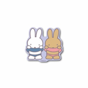 miffy ダイカットミニステッカー ミッフィー&メラニー パステル キャラクター 絵本 イラスト かわいい こども うさぎ MIF032