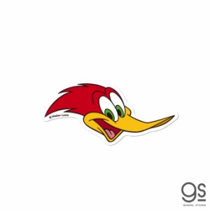 ウッドペッカー ダイカットミニステッカー FACE  ユニバーサル キャラクターステッカー woody Woodpecker イラスト WWP002