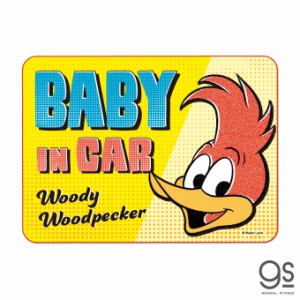 ウッドペッカー 車用ステッカー BABY IN CAR ユニバーサル キャラクターステッカー woody Woodpecker ベビー イラスト WWP017