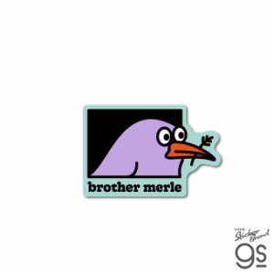 BROTHER MERLE ダイカットミニステッカー BIRD LOGO ブランド ブラザーマール スケーター sk8 BRM004