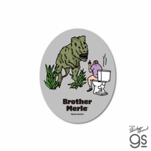 BROTHER MERLE ダイカットステッカー JURASSIC MERLE ブランド ブラザーマール スケーター sk8 BRM014