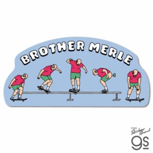 BROTHER MERLE ビッグサイズステッカー TRICK TIPS ブランド ブラザーマール スケーター sk8 BRM019