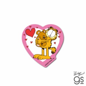 ガーフィールド ダイカットミニステッカー ハート02 キャラクターステッカーGarfield GF038