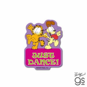 ガーフィールド ダイカットミニステッカー JUST DANCE! キャラクターステッカーGarfield GF039