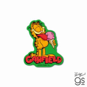 ガーフィールド ダイカットミニステッカー アイスクリーム キャラクターステッカーGarfield GF046