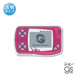 ワンダースワン 透明ステッカー スケルトンピンク ゲーム機 WonderSwan 懐かし ハード game コレクション gs 公式グッズ WDS-004