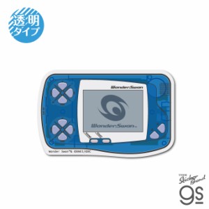 ワンダースワン 透明ステッカー スケルトンブルー ゲーム機 WonderSwan 懐かし ハード game コレクション gs 公式グッズ WDS-005