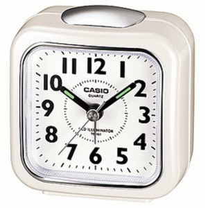 カシオ CASIO 目覚し時計 TQ-157-7BJF パールホワイト 置き時計