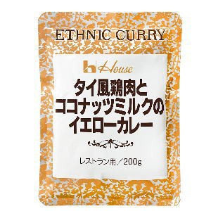 ハウス タイ風鶏肉とココナッツミルクのイエローカレー 200g×30個［ケース販売］