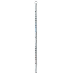 シンワ測定 棒状温度計 H-9 アルコール 赤/青 -10〜50℃ 15cm 2本組 金属ケース付 72581