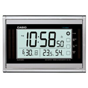 カシオ CASIO 電波壁掛け置き時計 IDS-160J-8JF シルバー