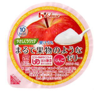 ハウス食品 やさしくラクケア まるで果物のようなゼリー りんご×12個 ［ボール販売］