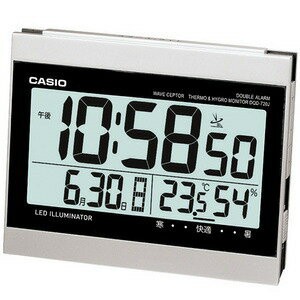 カシオ CASIO 電波置時計 目覚し時計 DQD-720J-8JF シルバー