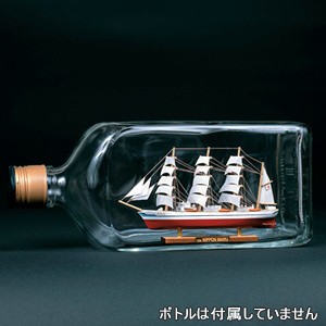 ウッディジョー  木製帆船模型 ボトルシップ 日本丸[レーザーカット加工]