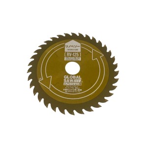 モトユキ グローバルソー リノベーション用チップソー リノベソー 外径125mm 刃厚1.2mm 穴径20mm 歯数34 RV-125