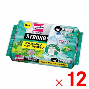 トイレクイックル ストロング エクストラハーブの香り つめかえ用 16枚 ×12個 セット販売