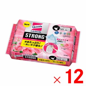 トイレクイックル ストロング プレミアムローズの香り つめかえ用 16枚 ×12個 セット販売