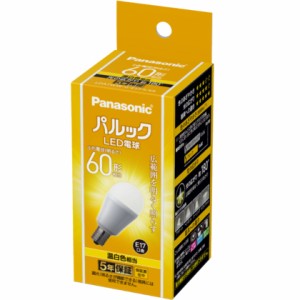 パナソニック パルック LED電球 E17口金 60形 温白色 広配光タイプ LDA7WWGE17SK6