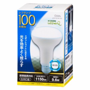 オーム電機 LED電球 レフ形 E26 100形相当 昼光色 LDR10D-W A9