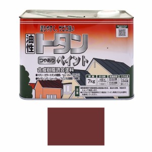 ニッペホームプロダクツ 油性トタンつやありペイント 7kg ブラウンレッド