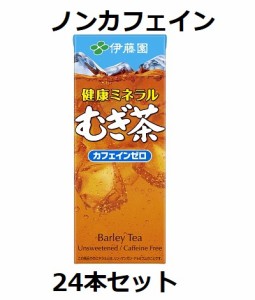 【伊藤園】健康ミネラル麦茶　ノンカフェイン　250ml　紙パック　24本セット