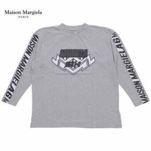 MM6 Maison Margiela メゾン マルジェラ エムエムシックス T-Shirt S52GC0186 S23588 858M Tシャツ 長袖 レディース プリント ロゴ ロンT