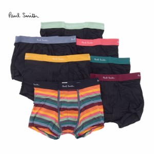 Paul Smith ポールスミス TRUNK 7 PACK M1A 914C  E7PCKQ メンズ ボクサーパンツ 下着 ブラック 黒 マルチカラー ボーダー