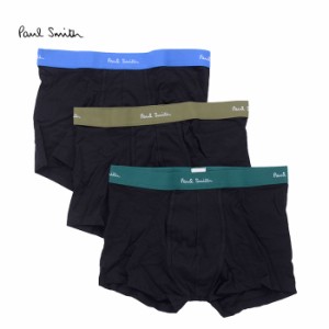 Paul Smith ポールスミス TRUNK 3 PACK M1A 914C J3PK22 メンズ ボクサーパンツ 下着 ブラック 黒 マルチカラー