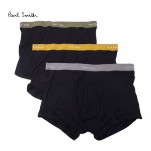 Paul Smith ポールスミス TRUNK 3 PACK M1A 914C A3PK17 メンズ ボクサーパンツ 下着 ブラック 黒 マルチカラー