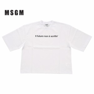 MSGM エムエスジーエム T-Shirt 2542MDM192 184798 01 レディース Tシャツ 半袖 ホワイト 白 NKN msgm0013