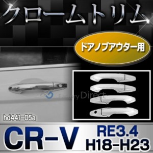 ri-hd441-05 ドアノブアウターカバー用 CR-V (RE3.4系 H18.10-H23.10 2006.10-2011.10) ホンダ HONDA クローム メッキトリム ガーニッシ