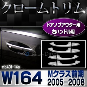 ri-mb401-14(402-08) 右ハンドルドアノブ用 Mクラス W164(前期 2005-2008 H17-H20) MercedesBenz メルセデスベンツ クロームメッキランプ