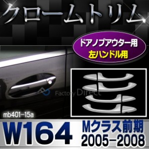 ri-mb401-15(402-09) 左ハンドルドアノブ用 Mクラス W164(前期 2005-2008 H17-H20) MercedesBenz メルセデスベンツ クロームメッキランプ