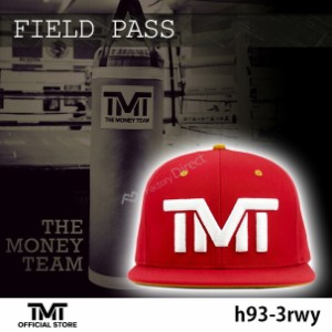 tmt-h93-3rwy THE MONEY TEAM ザ・マネーチーム FIELD PASS BAY AREA 赤ベース&白ロゴ&黄ブリム ( フロイド・メイウェザー TMT キャップ 